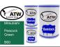 Preview: Mitsubishi, Peacock Green, B60: 500ml Lackdose + 500ml Klarlack + 250ml Härter - Set, von ATW Autoteile West.